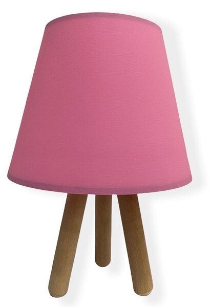 Asir Stolná lampa WOOD 1xE27/60W/230V ružová AS0353 + záruka 3 roky zadarmo