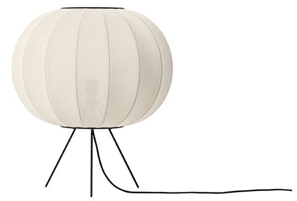 Made By Hand - Knit-Wit 45 Round Stojaca Lampa Low Pearl White - Lampemesteren