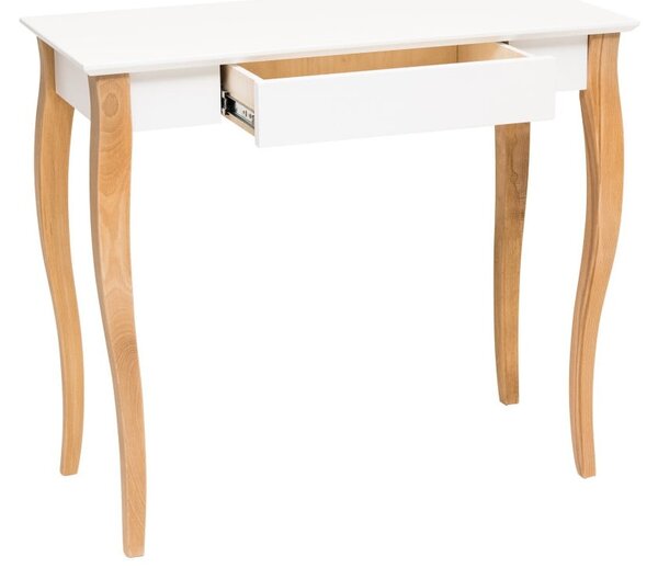 Biely písací stôl Ragaba Lillo, dĺžka 85 cm