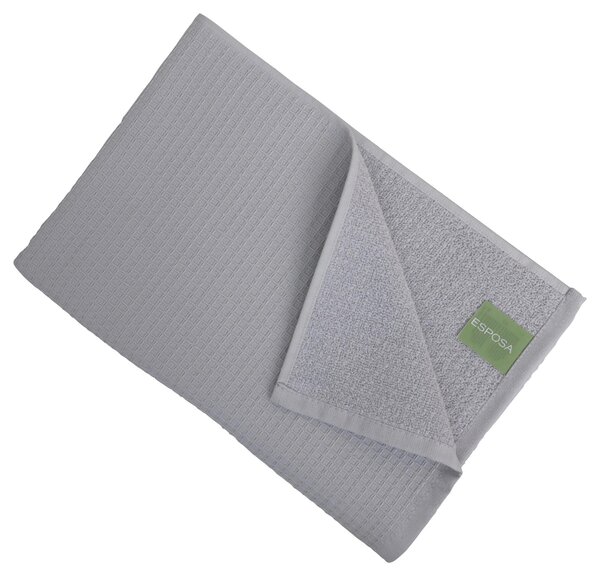 UTERÁK, 70/140 cm, strieborná Esposa - Kúpeľňový textil