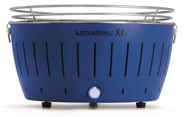 Modrý nedymiaci gril na uhlie LotusGrill XL