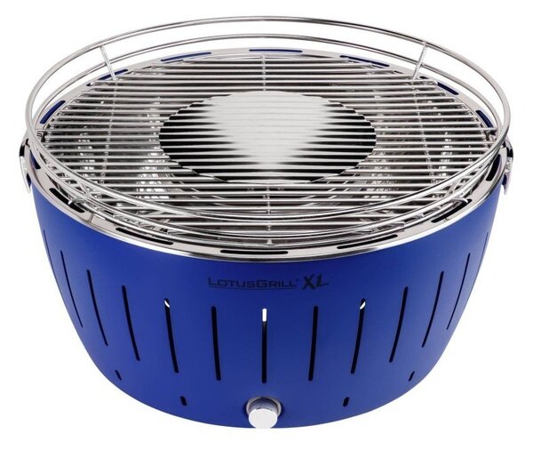 Modrý nedymiaci gril na uhlie LotusGrill XL