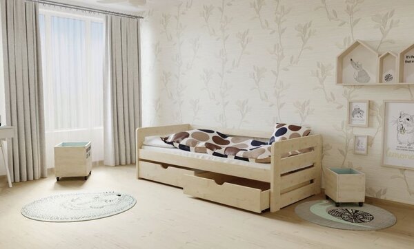 Detská posteľ z masívu 200x80cm bez šuplíku - M02