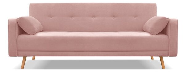 Ružová rozkladacia pohovka Cosmopolitan Design Stuttgart, 212 cm