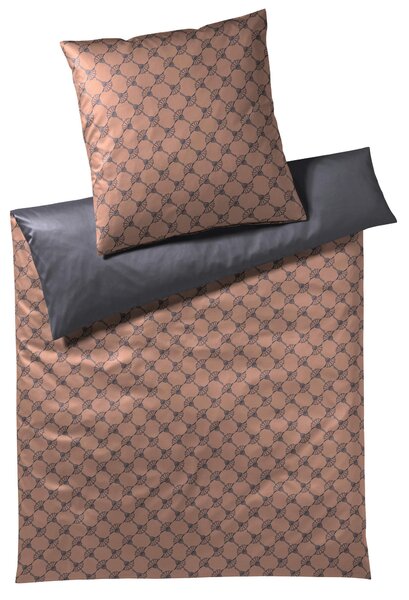 OBOJSTRANNÁ POSTEĽNÁ BIELIZEŇ, makosatén, sivá, medená, 155/220 cm Joop! - Online Only bytové doplnky, Online Only