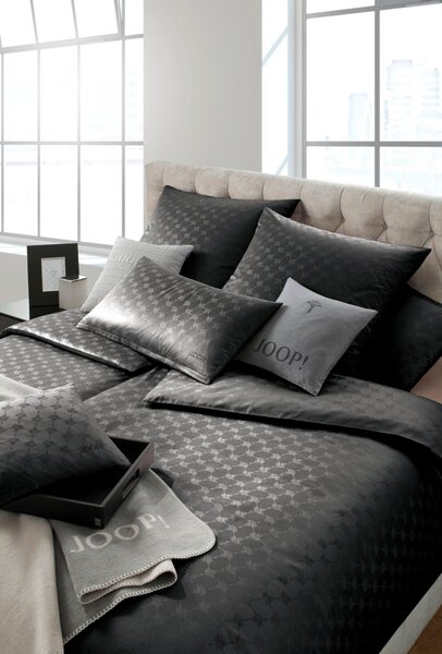 POSTEĽNÁ BIELIZEŇ, makosatén, čierna, 135/200 cm Joop! - Online Only bytové doplnky, Online Only