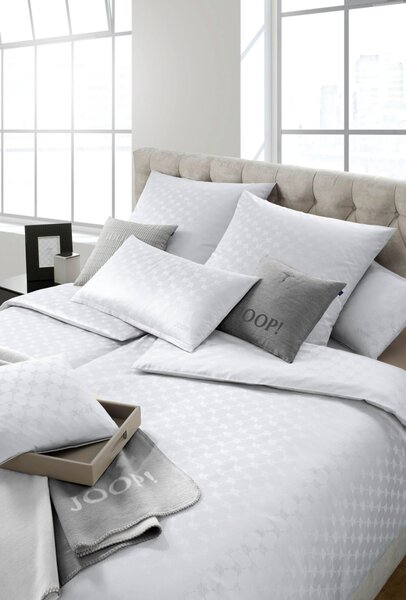 POSTEĽNÁ BIELIZEŇ, žakár, makosatén, strieborná, svetlosivá, 135/200 cm Joop! - Online Only bytové doplnky, Online Only