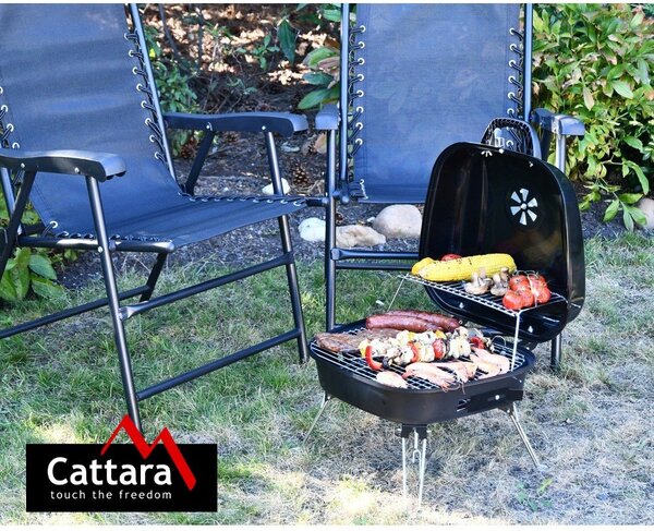 Skladací gril na drevené uhlie Cattara Crotone