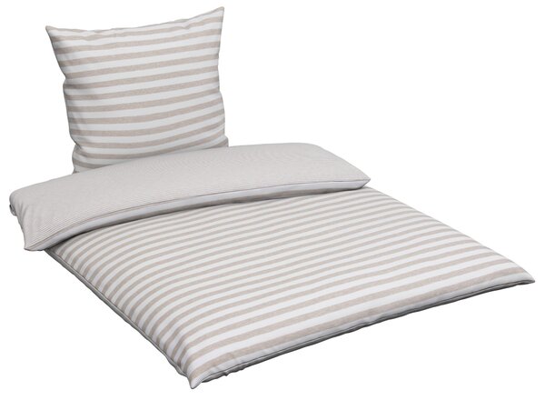OBOJSTRANNÁ POSTEĽNÁ BIELIZEŇ, džersej, taupe, 135/200 cm Bio:Vio - Online Only bytové doplnky, Online Only