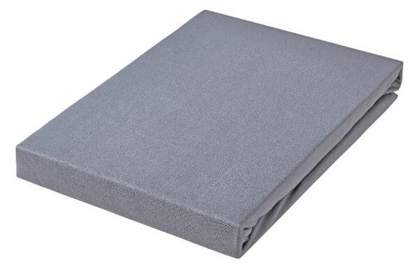 NAPÍNACIA PLACHTA, džersej, titánová, 90-100/200-220 cm Novel - Obliečky & plachty, Online Only