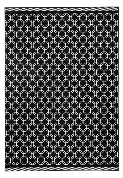 Čierny koberec Zala Living Chain, 70 × 140 cm