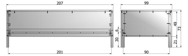 Zelená jednolôžková posteľ 90x200 cm Nikki – WOOOD