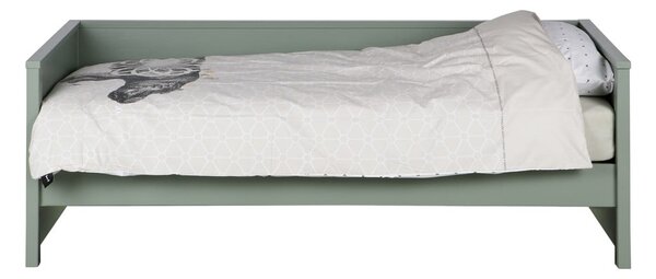 Zelená jednolôžková posteľ 90x200 cm Nikki – WOOOD