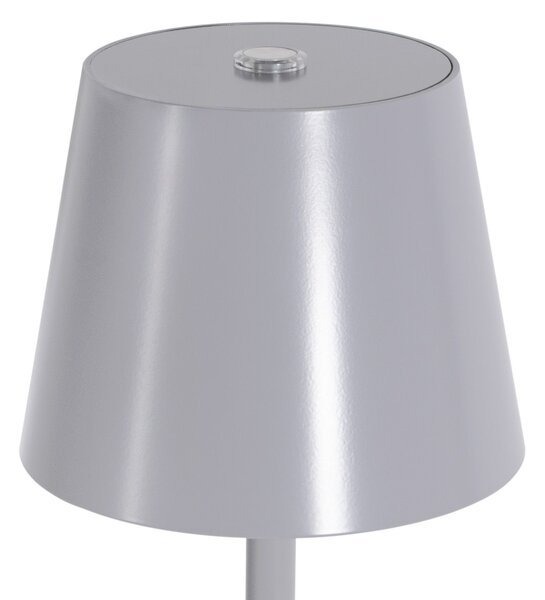Toolight Toolight, dotyková LED nočná stolná lampa 5W, 3 farby svetla, USB napájanie, APP1369-T GREY, šedá, OSW-08631