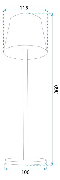 Toolight Toolight, LED nočná lampa, 5W, 500lm, APP1366-T, hnedá, OSW-08329