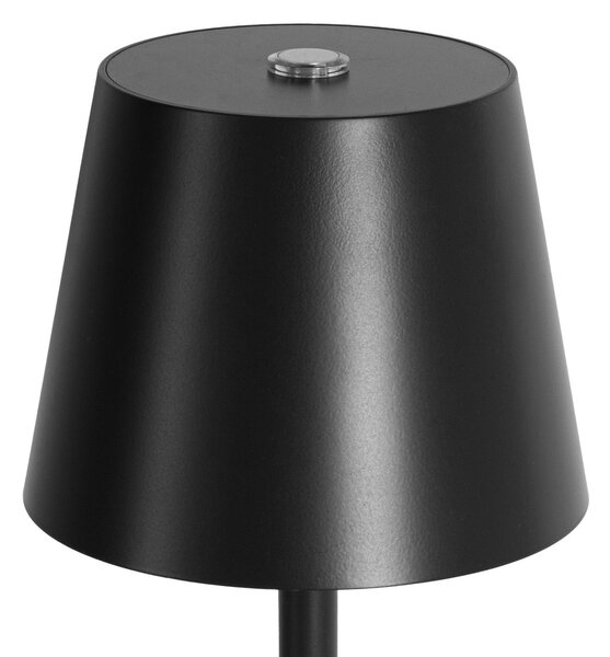 Toolight Toolight, dotyková LED nočná stolná lampa 5W, 3 farby svetla, USB napájanie, APP1365-T BLACK, čierna matná, OSW-08628