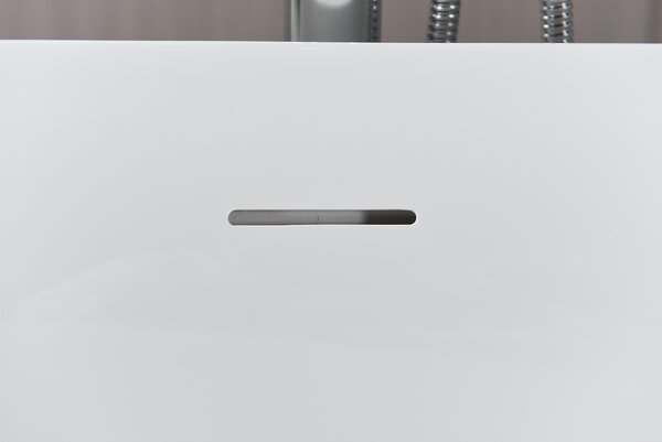 Erga Zara, rohová voľne stojaca vaňa 140x72 cm + odtoková zátka, ľavá, biela lesklá, ERG-ZARA-140072L-WH-WH