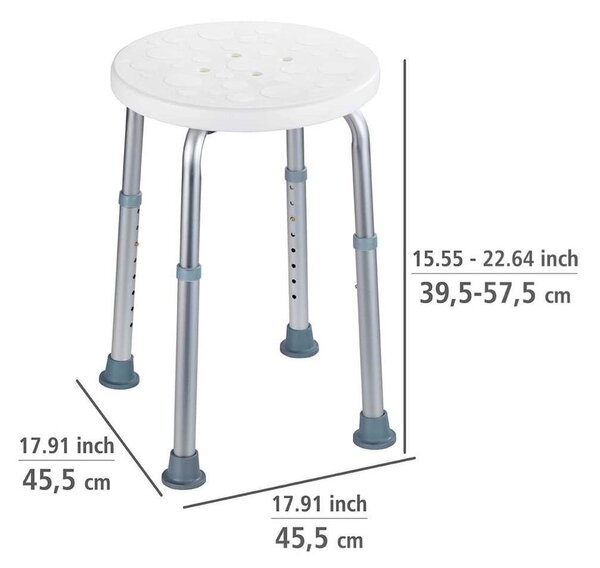 Stolička do vane či sprchy Wenko Bath/Shower Stool, 45 × 45 cm