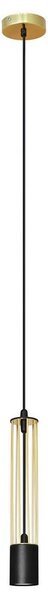 Helam Luster na lanku BARS 1xGU10/20W/230V zlatá/čierna HE1132 + záruka 3 roky zadarmo