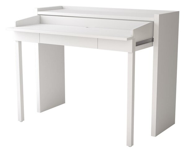 Pracovný stôl s bielou doskou 36x110 cm Mel – Woodman