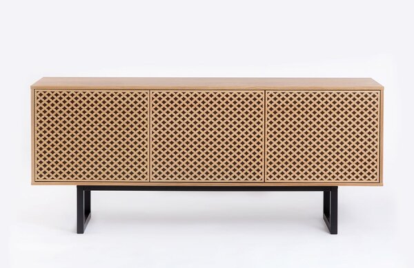 Komoda v dubovom dekore Woodman Mora Diamond, 175 x 75 cm