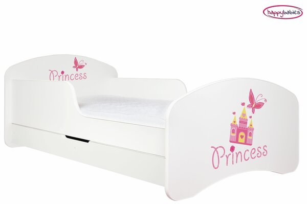 Detská posteľ so zásuvkou 160x80cm PRINCESS + matrace ZADARMO!