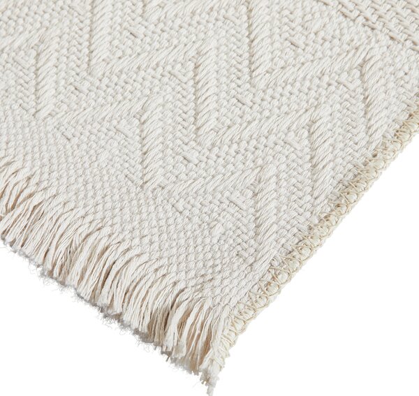 PLOCHO TKANÝ KOBEREC, 120/170 cm biela Linea Natura - Online Only bytové doplnky, Online Only