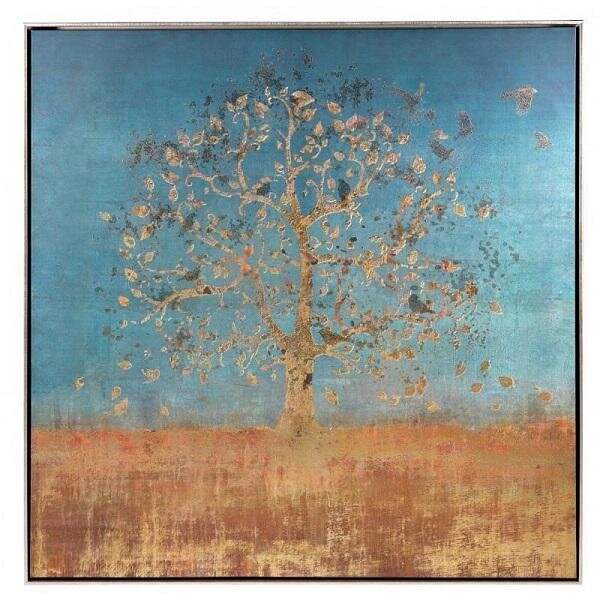 L'oca Nera - 1Q92 Obraz strom života v ráme LNN 103 x 103 cm