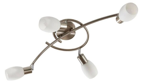 Lindby - Arda 4 Stropné Lampa L65 Stainless Steel/Opal Lindby - Lampemesteren