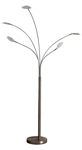 Lindby - Anea 5 Stojaca Lampa Nickel/White - Lampemesteren