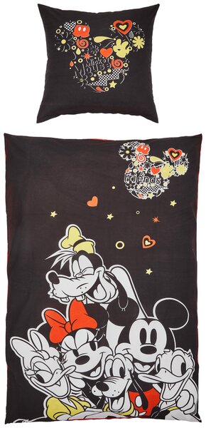 POSTEĽNÁ BIELIZEŇ PRE MLÁDEŽ, renforcé, viacfarebná, 135/200 cm Disney - Online Only bytové doplnky, Online Only