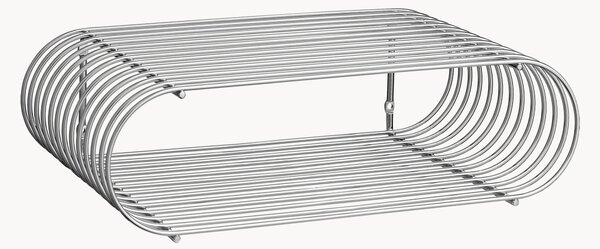 Kovová nástenná polica Curva, Š 40 cm