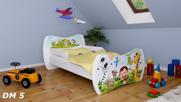 Detská posteľ bez šuplíku 180x90cm ZVIERACIA PARTIČKA + matrace ZADARMO!