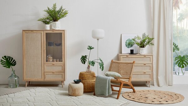 JUTOVÝ KOBEREC, 120 cm prírodná farba Linea Natura - Online Only bytové doplnky, Online Only