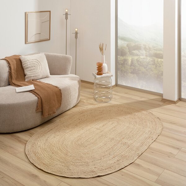 JUTOVÝ KOBEREC, 130/190 cm prírodná farba Linea Natura - Online Only bytové doplnky, Online Only