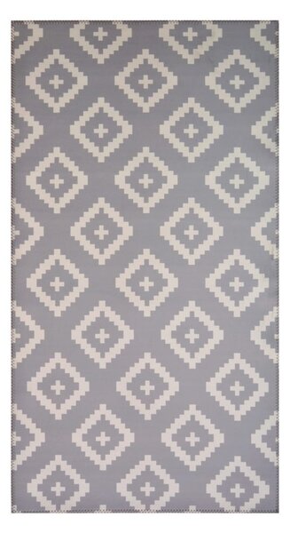 Sivý koberec Vitaus Geo Winston, 80 x 150 cm