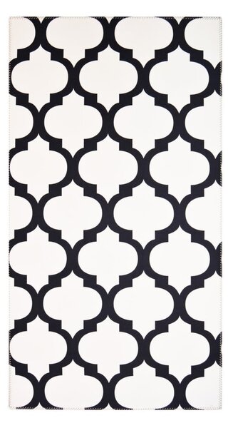 Čierno-biely koberec Vitaus Jessica, 50 x 80 cm