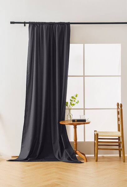 Záves OXFORD LIGHT 140x250 cm, tmavosivý Zavesenie: Riasiaca páska