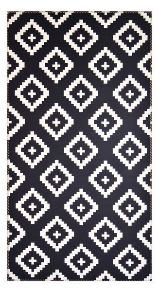 Čierno-biely koberec Vitaus Geo Winston, 80 x 150 cm