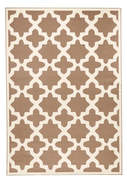 Hnedo-béžový koberec Zala Living Noble, 70 × 140 cm