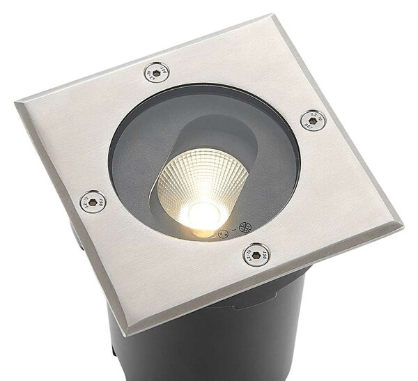 Lucande - Doris LED Square Zapustené Podlahové Svetlo Steel - Lampemesteren