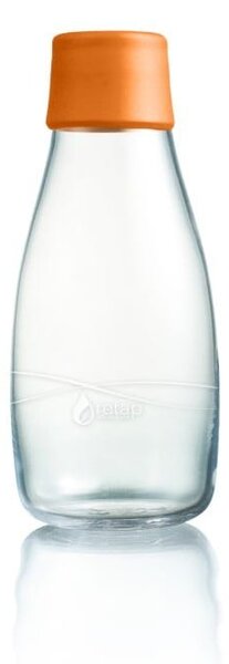 Oranžová sklenená fľaša ReTap s doživotnou zárukou, 300 ml