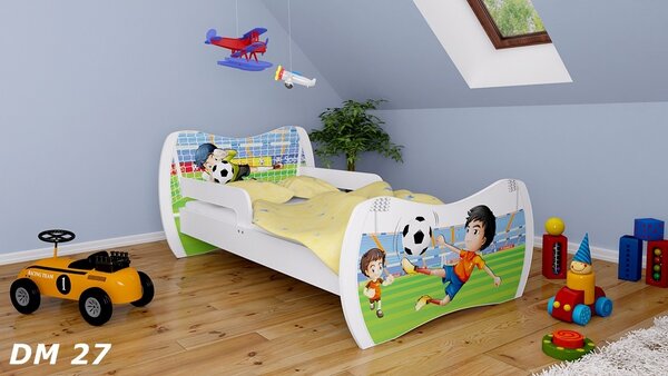 Detská posteľ bez šuplíku 180x90cm FUTBAL + matrace ZADARMO!