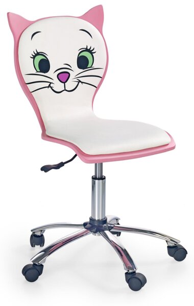 Detská otočná stolička KITTY 2 ružová