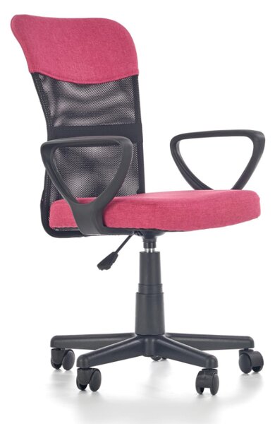 Detská otočná stolička TIMMY růžovočierna