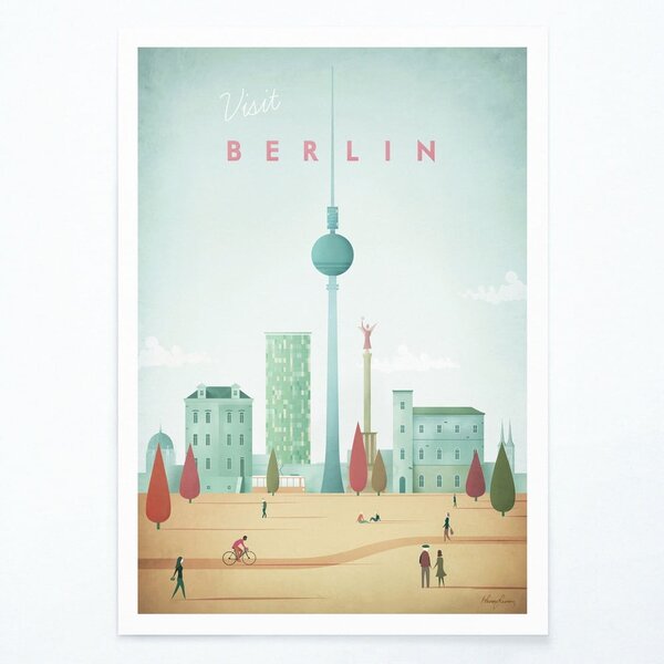Plagát Travelposter Berlin, 50 x 70 cm