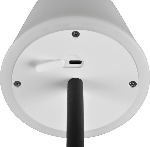 NABÍJATEĽNÁ STOLNÁ LAMPA, tlačidlový stmievač, 11,00/39,00 cm - Online Only bytové doplnky, Online Only