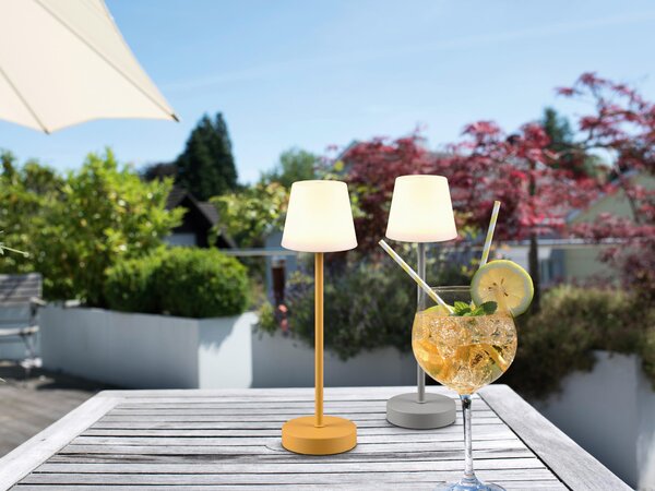 NABÍJATEĽNÁ STOLNÁ LAMPA, tlačidlový stmievač, 11,00/39,00 cm - Online Only bytové doplnky, Online Only