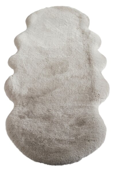 UMELÁ KOŽUŠINA, 55/160 cm, strieborná Novel - Koberce