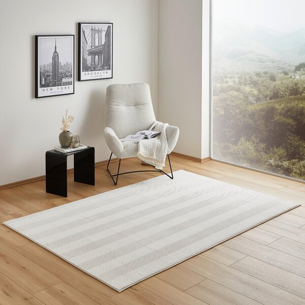 VŠÍVANÝ KOBEREC, 70/130 cm, biela Novel - Online Only bytové doplnky, Online Only